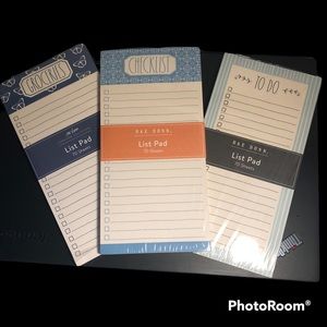 Rae Dunn set of 3 notepads